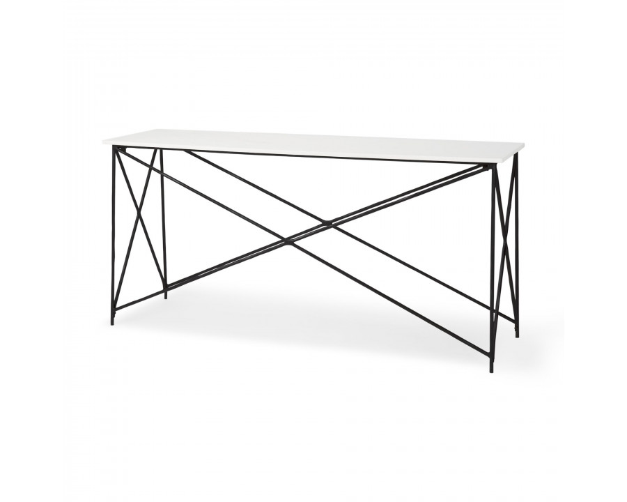 Mercana - Lorlei Console Table with Black Iron Base