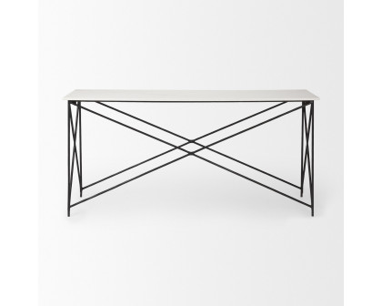 Mercana - Lorlei Console Table with Black Iron Base