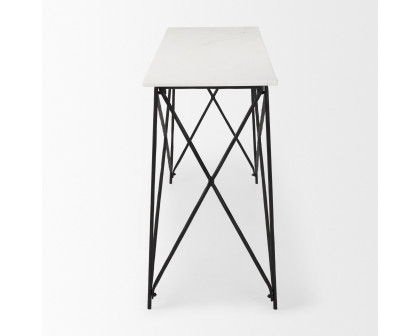 Mercana - Lorlei Console Table with Black Iron Base