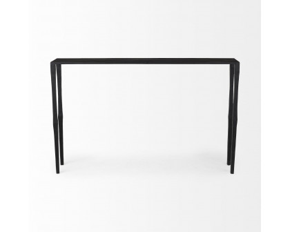 Mercana - Timothy Ebony Black Iron Console Table