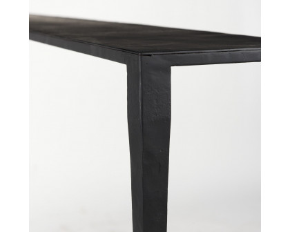 Mercana - Timothy Ebony Black Iron Console Table