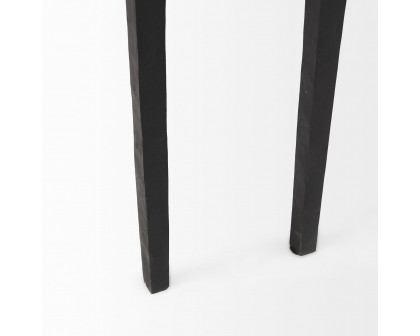 Mercana - Timothy Ebony Black Iron Console Table