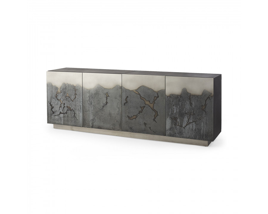 Mercana Roxdale Sideboard - Acid Wash, Metal