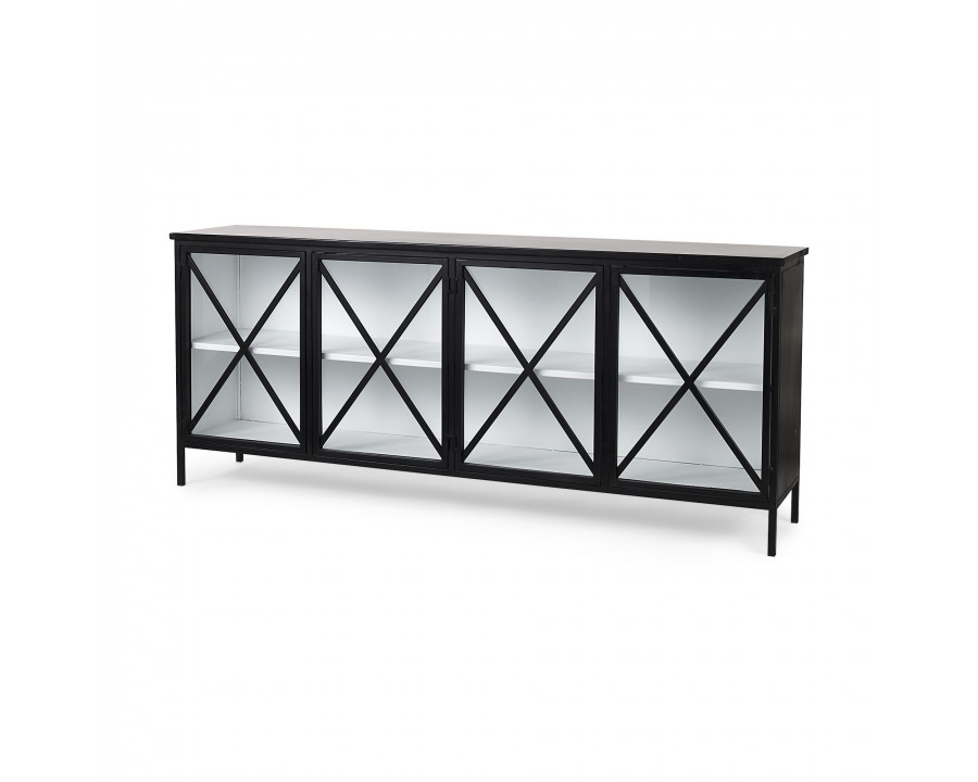 Mercana Aurelia Sideboard - Black/White, Metal