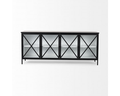 Mercana Aurelia Sideboard - Black/White, Metal