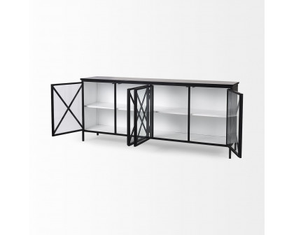 Mercana Aurelia Sideboard - Black/White, Metal