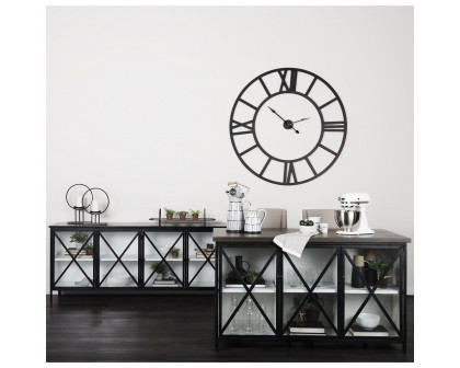 Mercana Aurelia Sideboard - Black/White, Metal