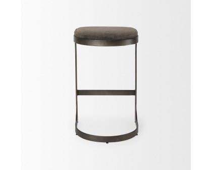 Mercana Tyson 28" Counter Stool - Brown/Gray