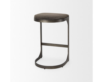 Mercana Tyson 28" Counter Stool - Brown/Gray