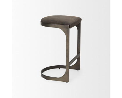 Mercana Tyson 28" Counter Stool - Brown/Gray