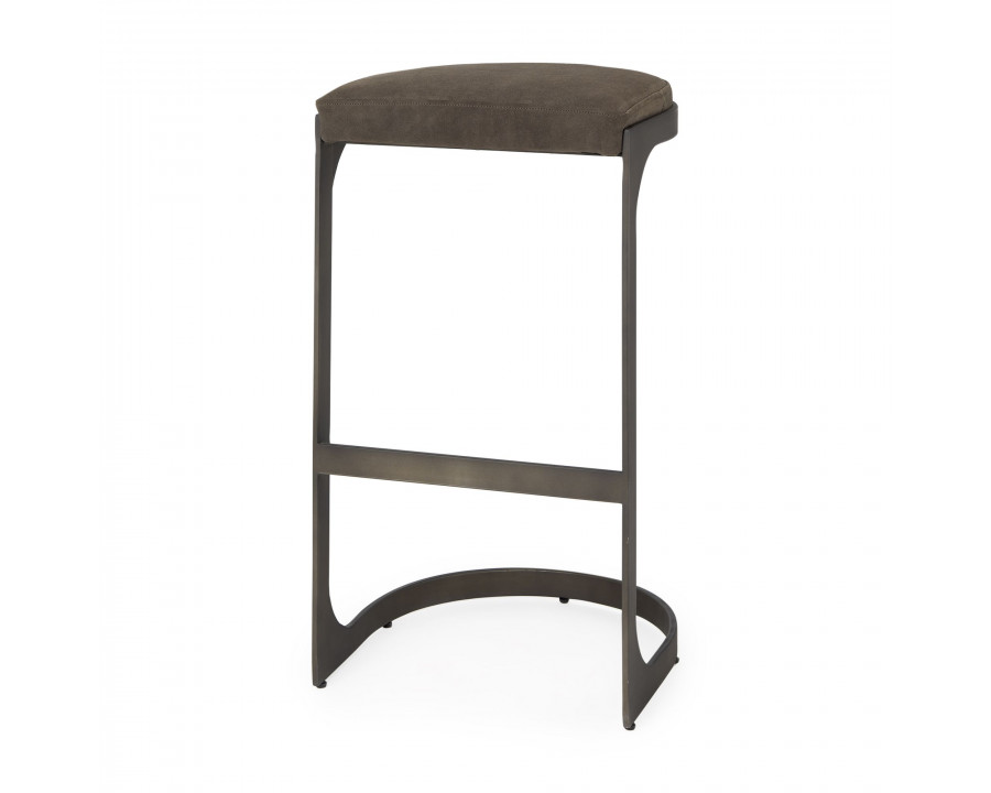 Mercana Tyson 31" Counter Stool - Brown/Gray