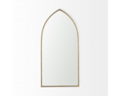 Mercana Giovanna Pointed Arch Vanity Mirror - Gold