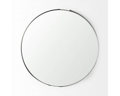 Mercana Adrianna 24.4" Round Mirror - Black