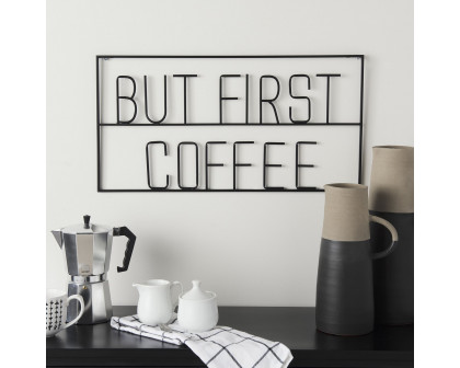 Mercana But First Coffee Sign - Black