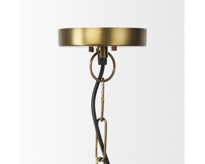 Mercana Fenton Pendant Light with Gold Accents - Gold