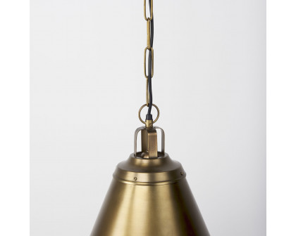 Mercana Fenton Pendant Light with Gold Accents - Gold