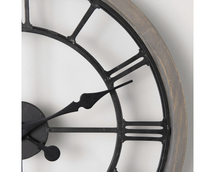 Mercana Mething 19" Farmhouse Wall Clock - Gray