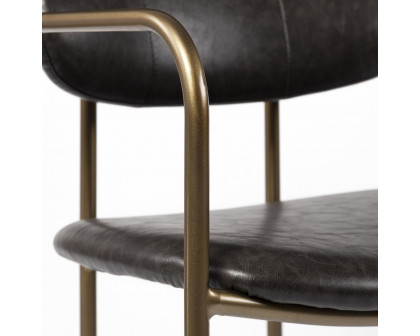 Mercana Parker Dining Chair - Brown/Gold