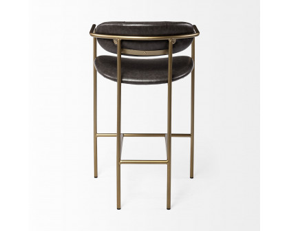 Mercana Parker 36" Counter Stool - Brown/Gold