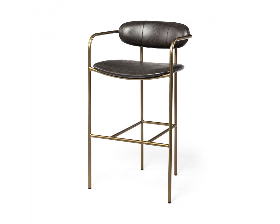 Mercana Parker 40" Counter Stool - Brown/Gold