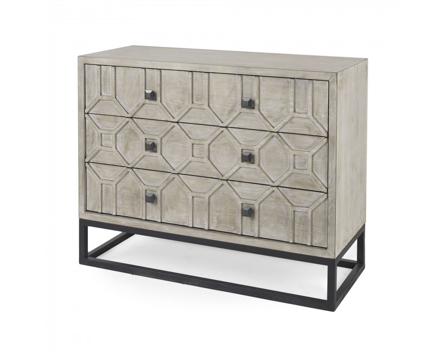 Mercana - Genevieve I Fir Veneer 3 Drawer Accent Cabinet