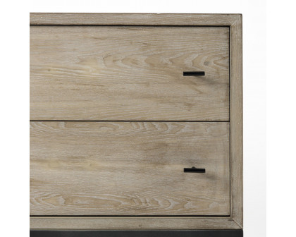 Mercana - Ciara Beige Fir Veneer 2 Drawer Accent Cabinet