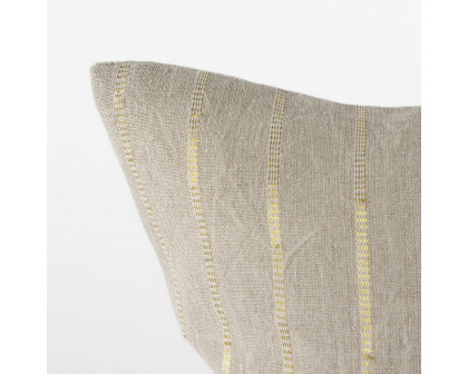 Mercana Danika Fabric Decorative Pillow Cover - Beige/Gold, Square