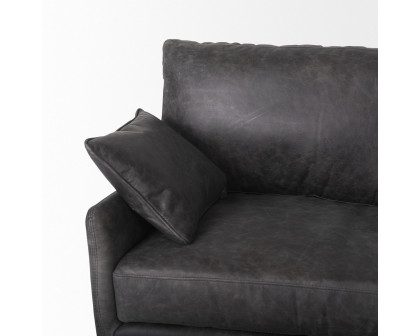 Mercana Cochrane 3 Seater Sofa - Black, Leather