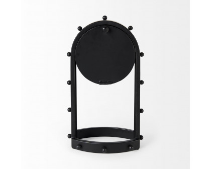 Mercana Marian Studded Table Clock - Black, Tall