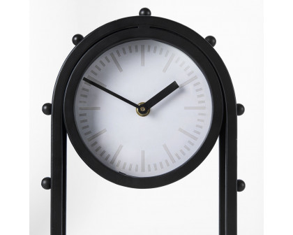 Mercana Marian Studded Table Clock - Black, Tall