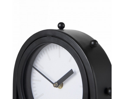 Mercana Marian Studded Table Clock - Black, Tall