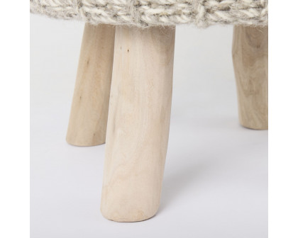 Mercana Bina 4 Legged Stool - Taupe