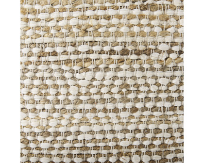 Mercana - Ekani Cream/Beige Cotton Pouf