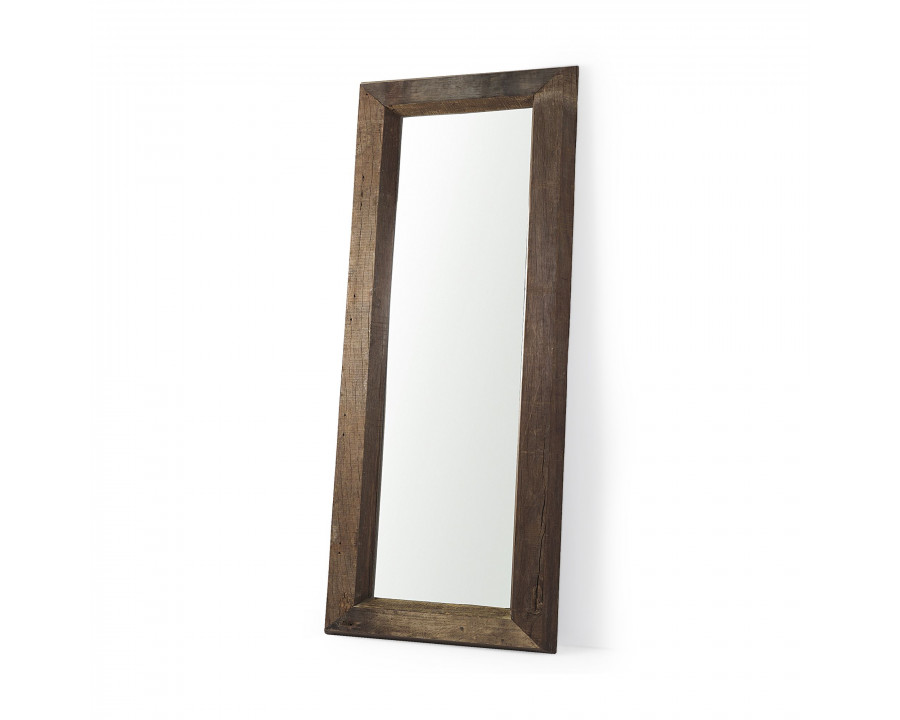 Mercana - Gerome Brown Wooden Floor Mirror