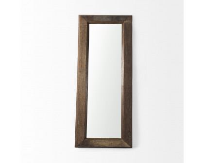 Mercana - Gerome Brown Wooden Floor Mirror