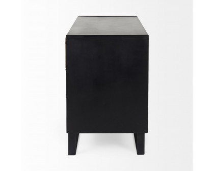 Mercana - Alvin Wood with Metal Framing Accent Cabinet