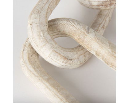 Mercana Alix Wooden Link Chain Decorative Object - Beige