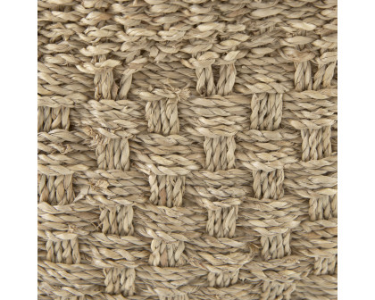 Mercana - Emra Light Brown Seagrass Rectangular Basket/Handles (Set of 3)