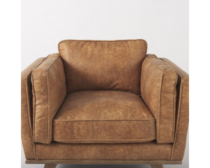 Mercana Brooks Accent Chair - Cognac