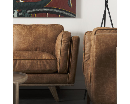 Mercana Brooks Accent Chair - Cognac