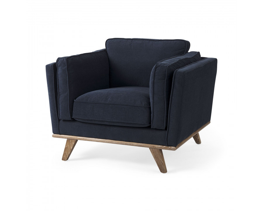 Mercana Brooks Accent Chair - Navy Blue