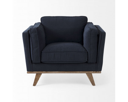 Mercana Brooks Accent Chair - Navy Blue