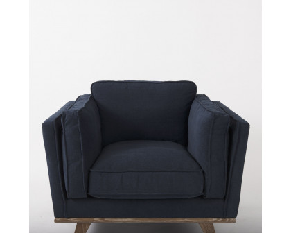 Mercana Brooks Accent Chair - Navy Blue