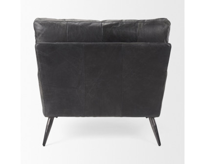 Mercana - Cochrane Accent Chair in Black, Leather