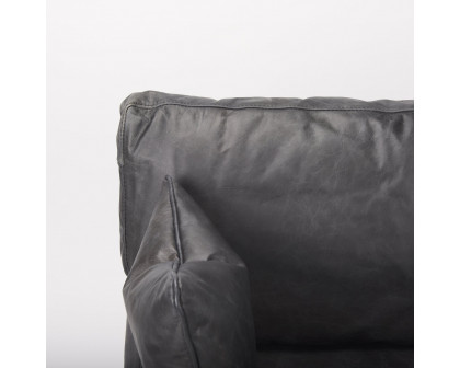 Mercana - Cochrane Accent Chair in Black, Leather