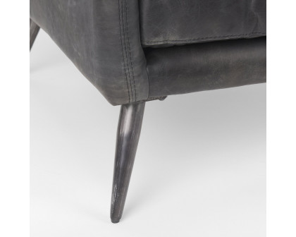 Mercana - Cochrane Accent Chair in Black, Leather