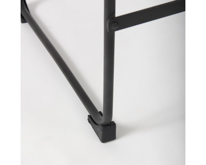 Mercana Direttore 40" Counter Stool with Black Frame - Black