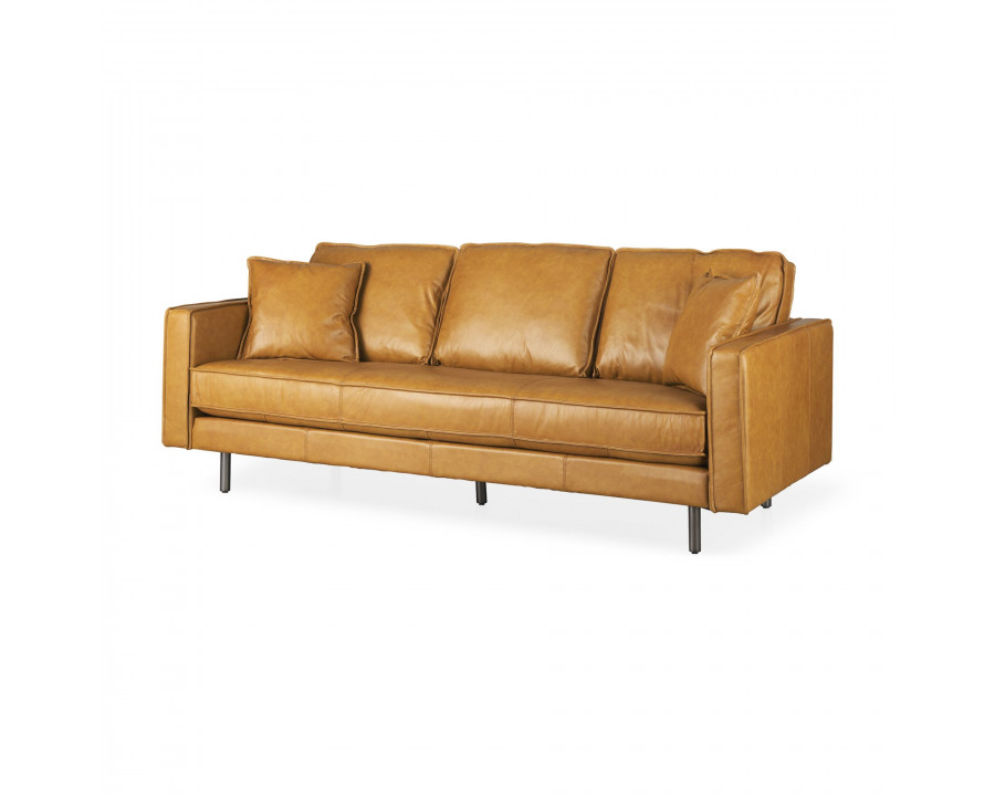 Mercana - D'Arcy 2 Seater Sofa in Tan, Leather