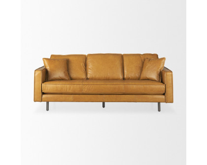 Mercana - D'Arcy 2 Seater Sofa in Tan, Leather