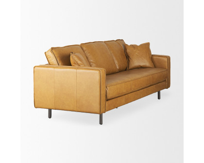 Mercana - D'Arcy 2 Seater Sofa in Tan, Leather